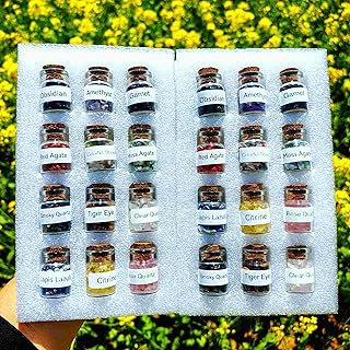 12kinds Crystal Gemstone Bottles Chip Crystals and Healing Stone, Chakra Healing Crystals Bottles, Wicca Gem Stones Set, Witchcraft Crystals