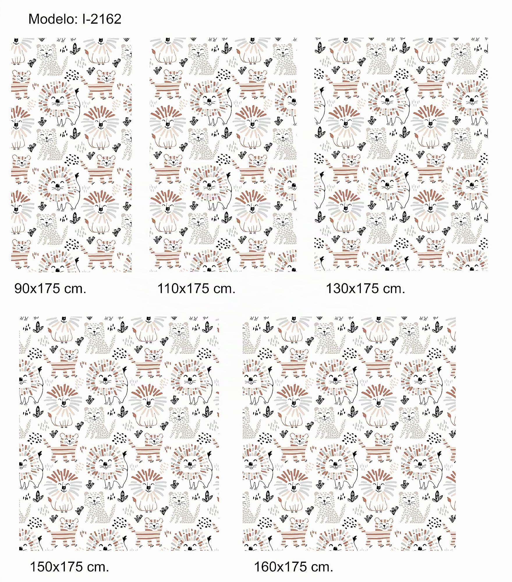 Estoralis Infantiles | Estor Enrollable Diseño Moderno | Translúcido Estampado Digital | Modelo I-2162 | 130 x 180 cm (Ancho/Alto) Tamaño Tela 127 x 175 cm | Estores para Ventanas y Puertas