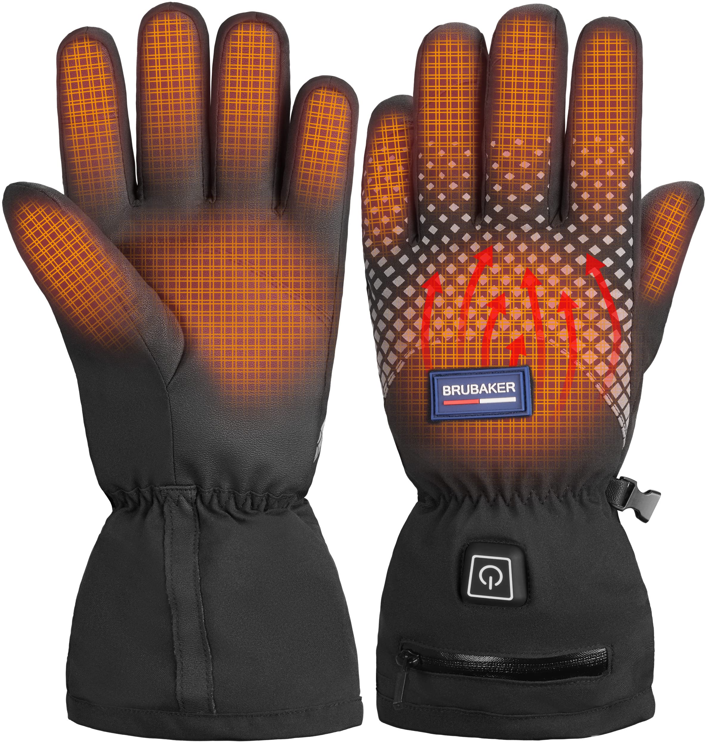 T WILKER - Set di 2 guanti da passamontagna invernali in maglia