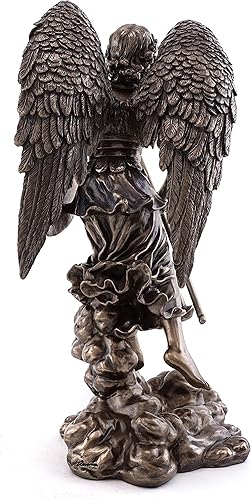 Miniatura 3 de Top Collection Estatua de Arcángel San Rafael, escultura del Dios de la curación en bronce fundido en frío de alta calidad, figura coleccionable de