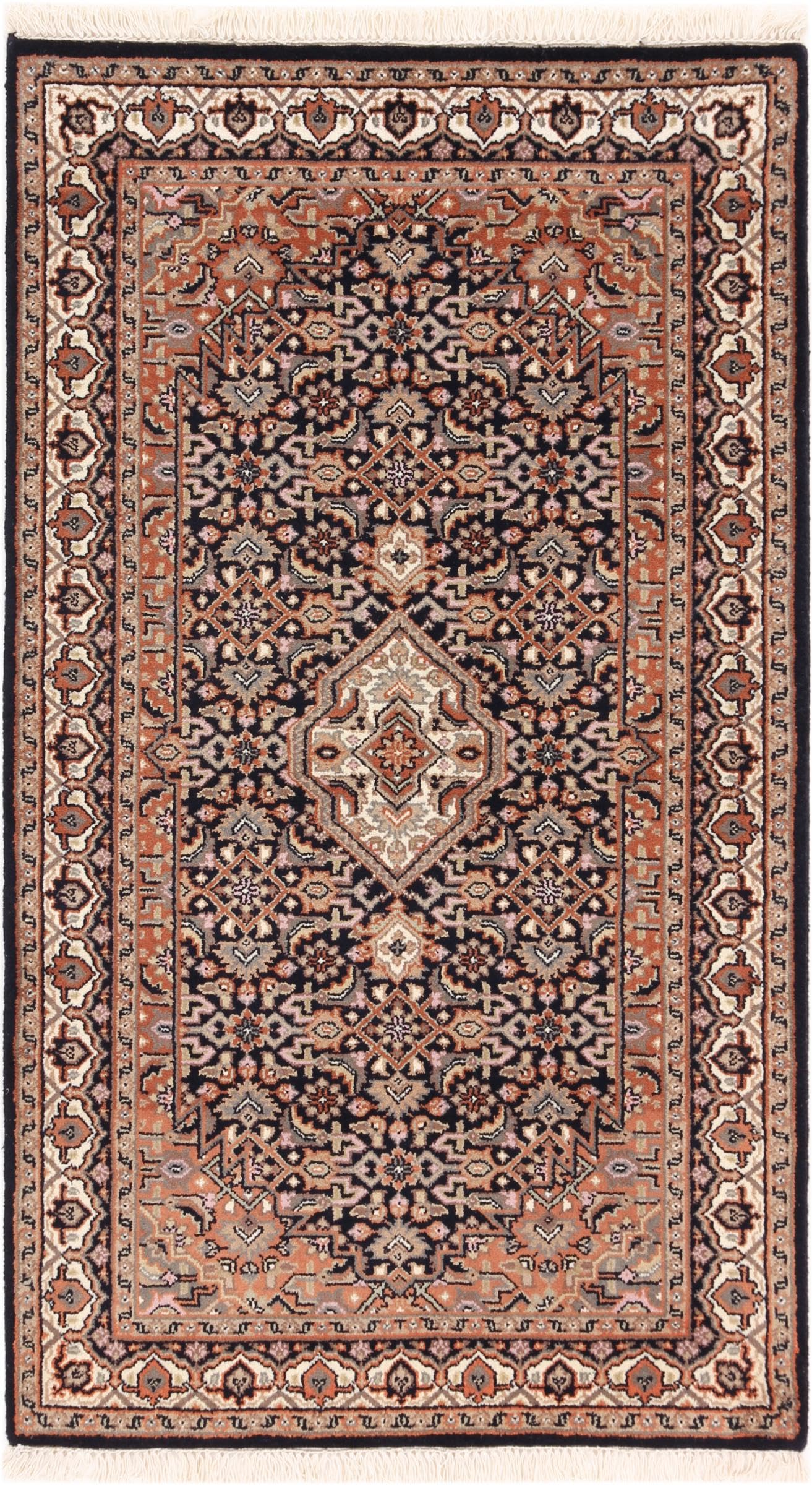 Tapis d'Orient Indo Bidjar 93x161 cm tapis de prestige noué main en laine