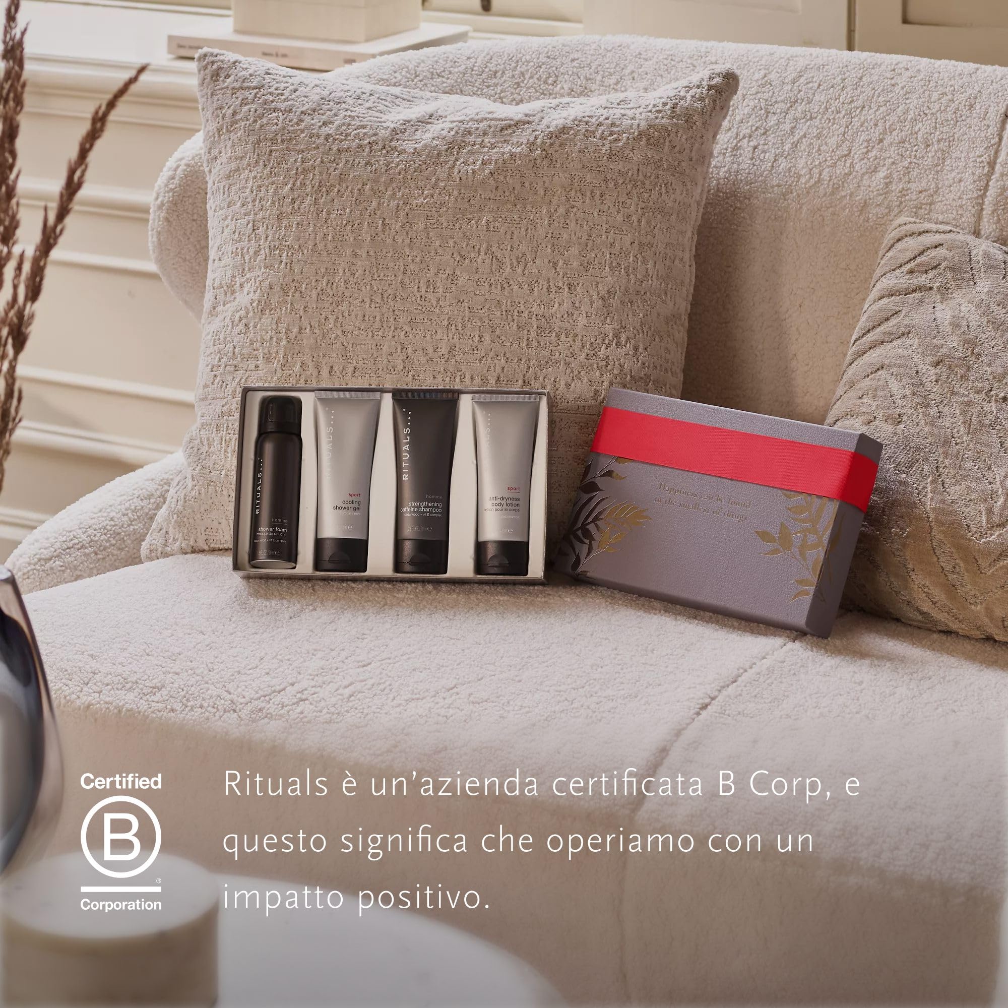 RITUALS Homme Cofanetto regalo uomo, Small – Set da bagno con shampoo rinforzante, gel docciaschiuma, crema corpo uomo e gel doccia rinfrescante – Arricchito con bambù, menta e legno di cedro