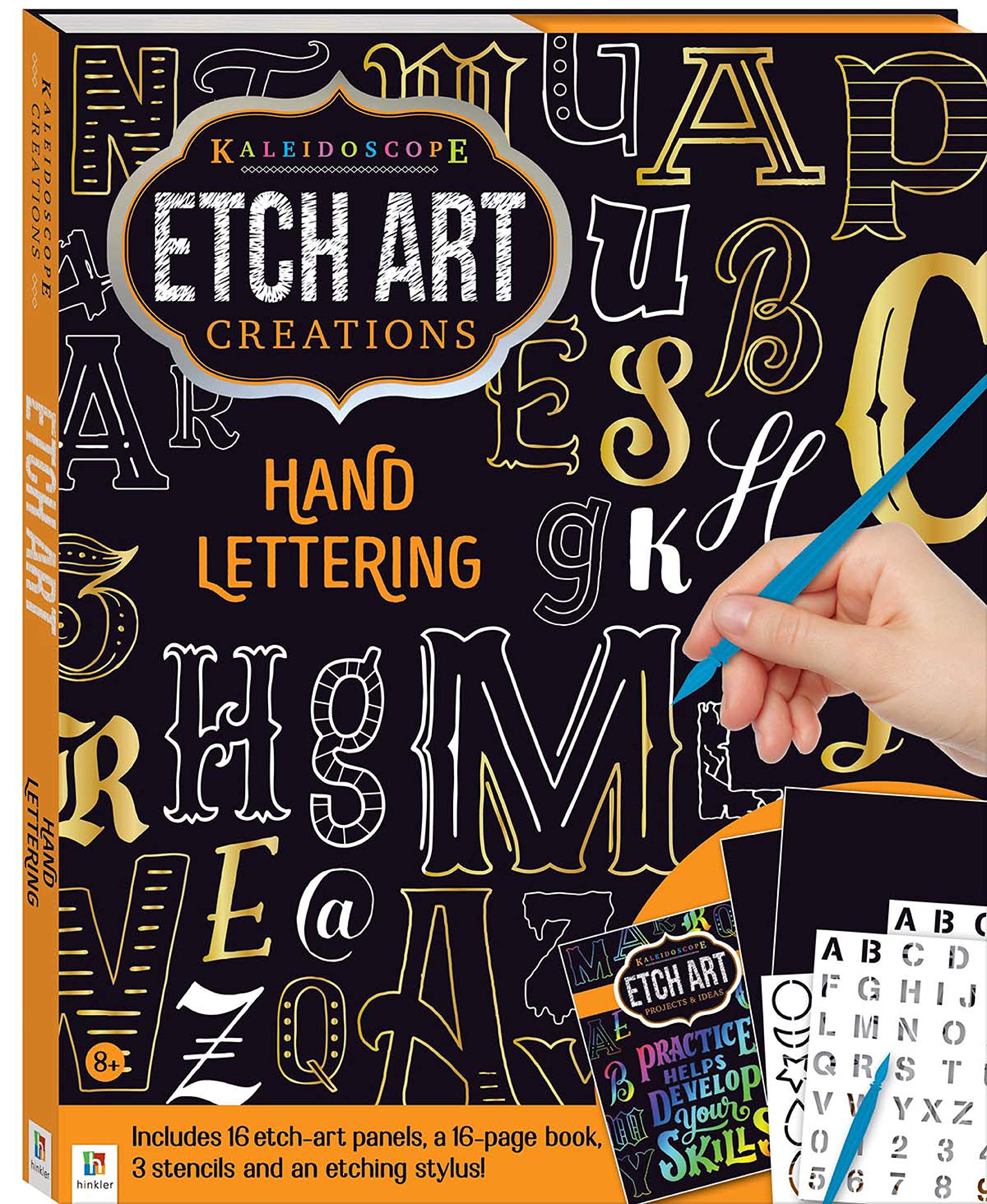 Kaleidoscope Etch Art Creations: Hand Lettering