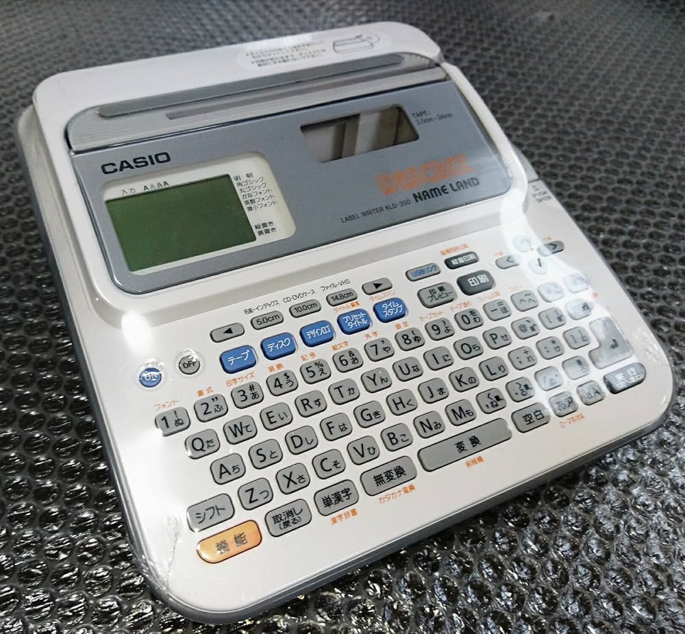 CASIO - カシオ　ネームランド　DiskBiz　KLD-350（新品・未使用） Amazon | カシオ ラベルライター ネームランド ハイスペック
