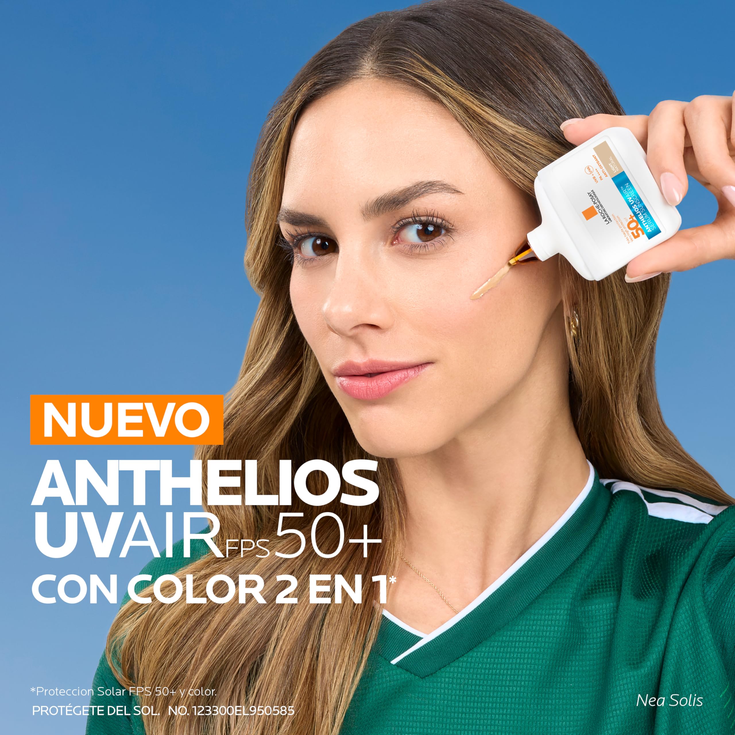 La Roche-Posay Anthelios UVAir SPF50+ Tinted Fluid Light 50ml – Invisible Weightless Facial Sunscreen with a Natural Light Tint, Very High UVA/UVB Protection for Sensitive Skin