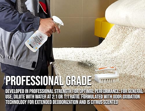 Miniatura 4 de DU-MOST Quitamanchas y olores bioenzimático, de grado profesional y biodegradable, limpia la orina de las mascotas, vino, tinta, tinta, humo, tela