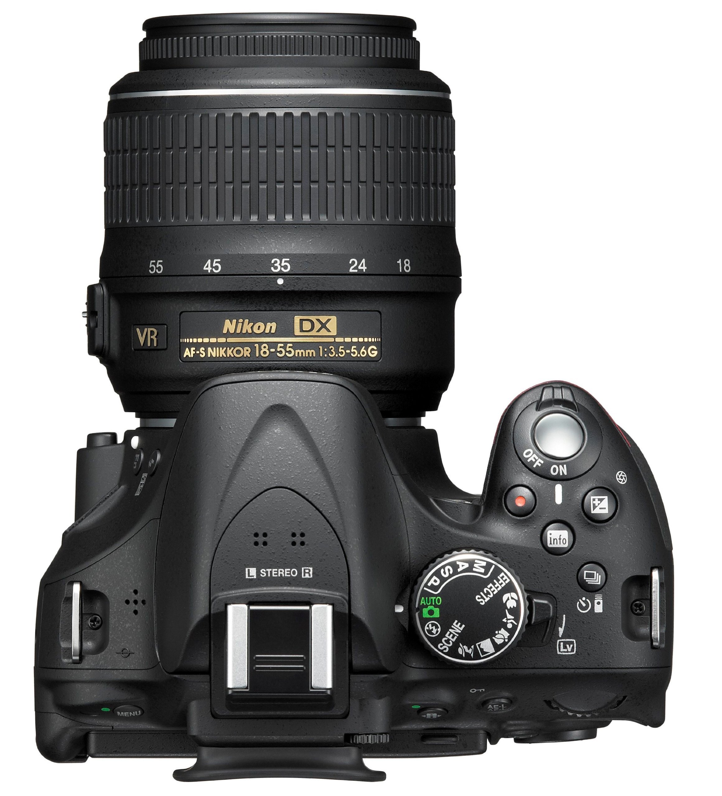 Nikon D5200 Digital SLR Camera with 18-55mm VR Lens Kit - Black (24.1MP) 3 inch LCD (Certified Refurbished)