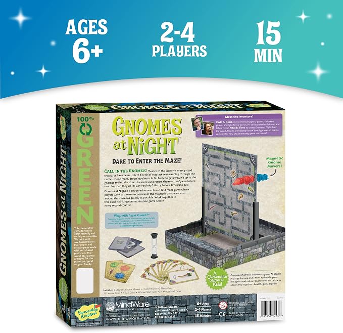 Gnomes at Night Juego Cooperativo de Mesa para Niños miniatura 6