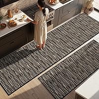 Vista 27 de Juego de 2 alfombras de cocina antideslizantes para el piso, gruesas, resistentes a las manchas, vintage, tapetes de pasillo para pasillos, entrada