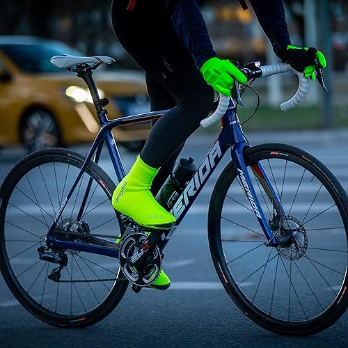 Miniatura 5 de GripGrab Arctic - Cubrezapatos impermeables para bicicleta de carretera con forro polar térmico, resistentes al viento, cálidos, fundas para zapatos