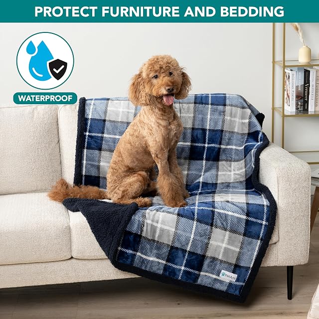 Foto 7 de 8 de PetAmi Manta Impermeable para Perro, Manta para Mascotas, protección para sofá
