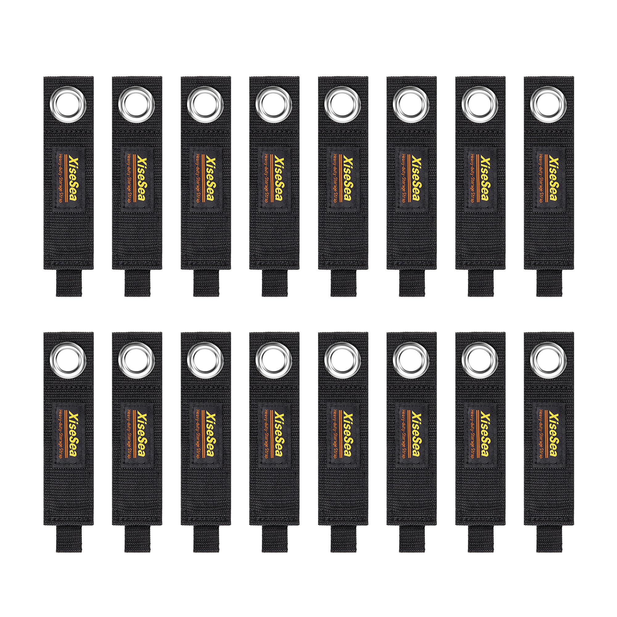 Heavy Duty Storage Straps with Hook and Loop, Cord Organiser, Reusable Extension Cord Holder for RV, Workshop, Garage (No2-16pcs)