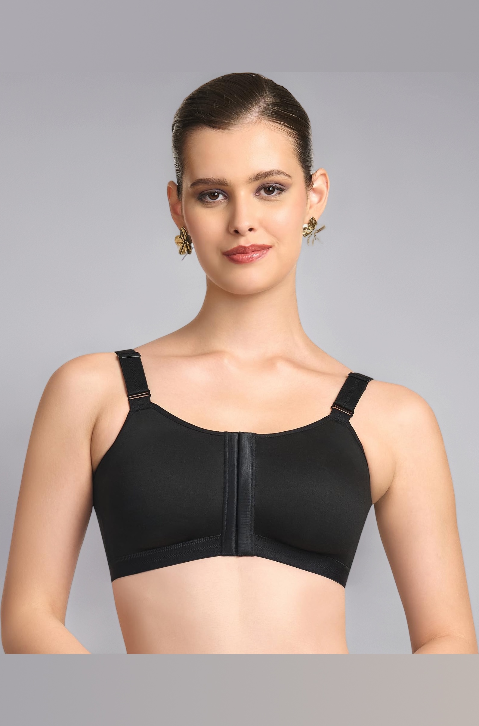 TRYLO Cotton Riza Women's Non-Padded Non-Wired,Full Coverage,Seamless Front Open Bra