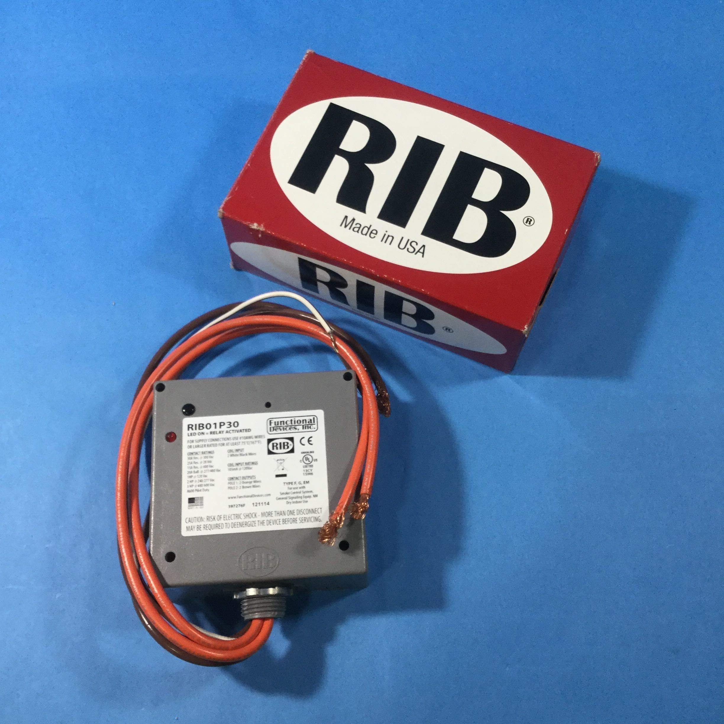Amazon.com: Functional Devices RIB01P Enclosed Relay, DPDT, 20-Amp ...