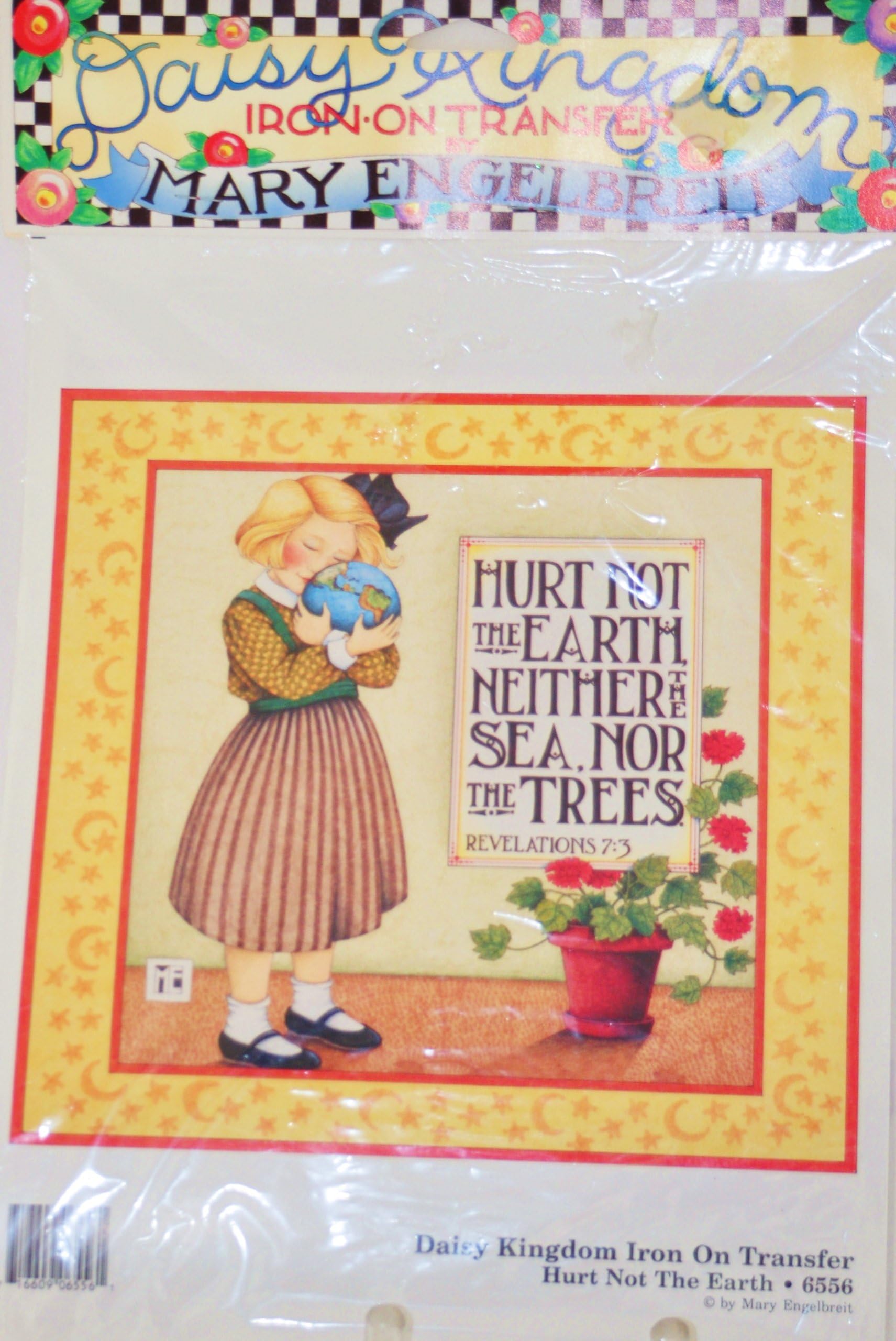 Daisy Kingdom Hurt Not The Earth Iron-on Transfer ~ Mary Engelbreit