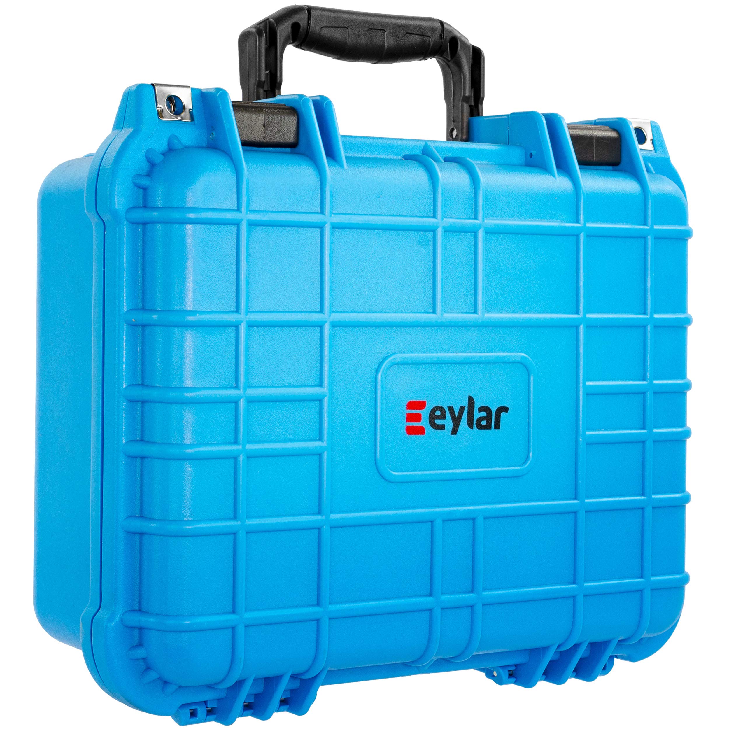 Eylar Custodia protettiva rigida per fotocamera, impermeabile e antiurto, con schiuma, approvata TSA, 13,37 pollici, 11,62 pollici, 6 pollici, colore: azzurro, Azzurro, Compact, Compatto