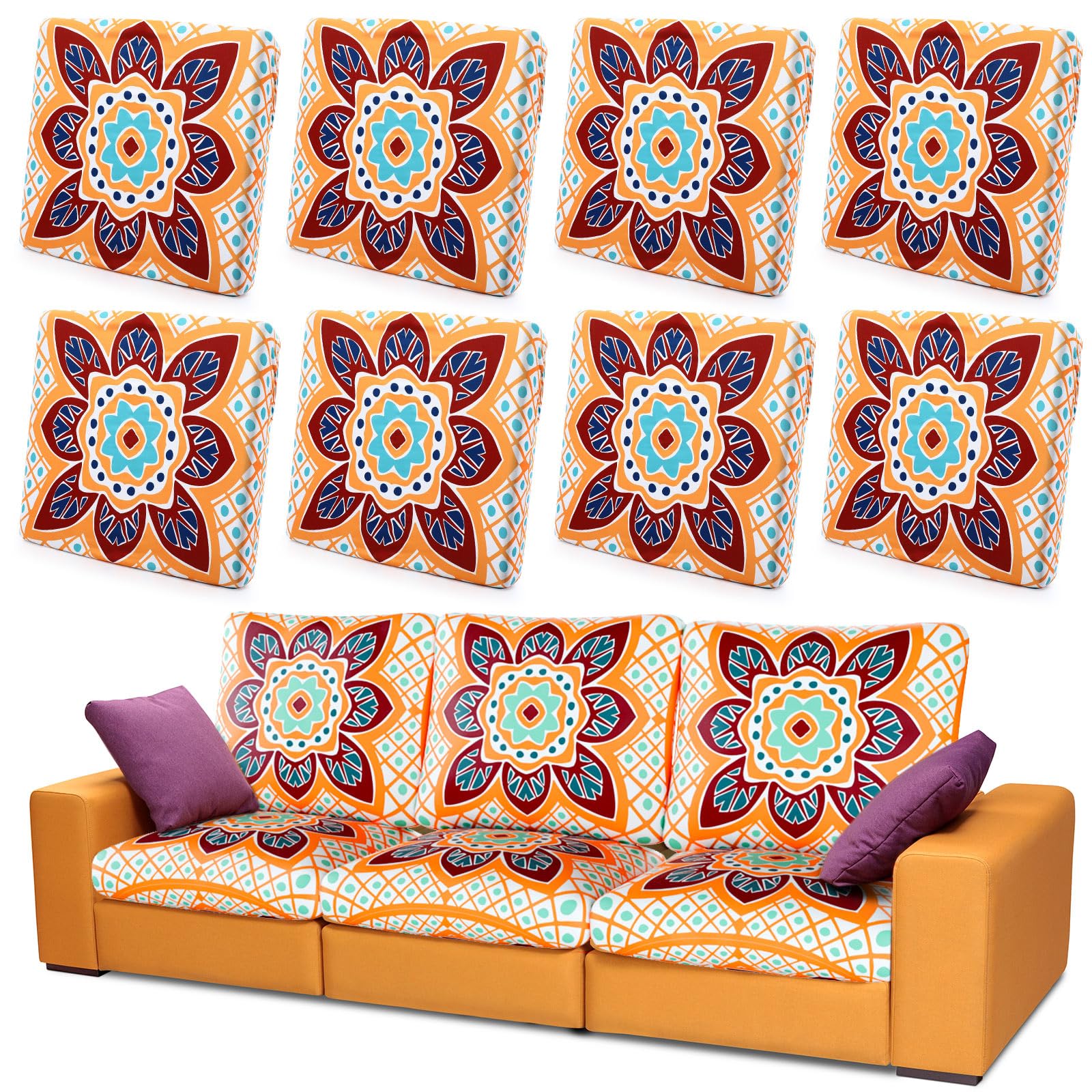 Outdoor Sofa Covers - Floral Patio Cushions -1