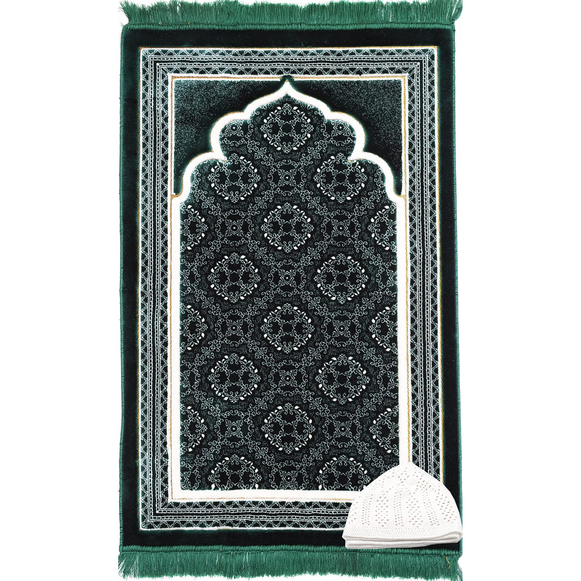 Buy Modefa Turkish Islamic Prayer Rug Soft Velvet Janamaz Praying