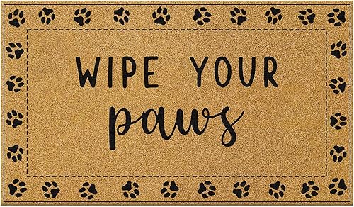 Louise Maelys Tapete de fibra de coco para puerta, divertido tapete de bienvenida con parte trasera antideslizante, 17 x 30 pulgadas, tapete para disponible en Yaxa Colombia