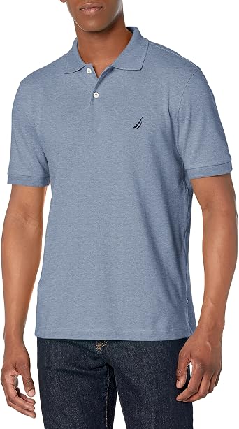 Nautica Men's Short Sleeve Classic Fit Pique Polo Polo Shirt