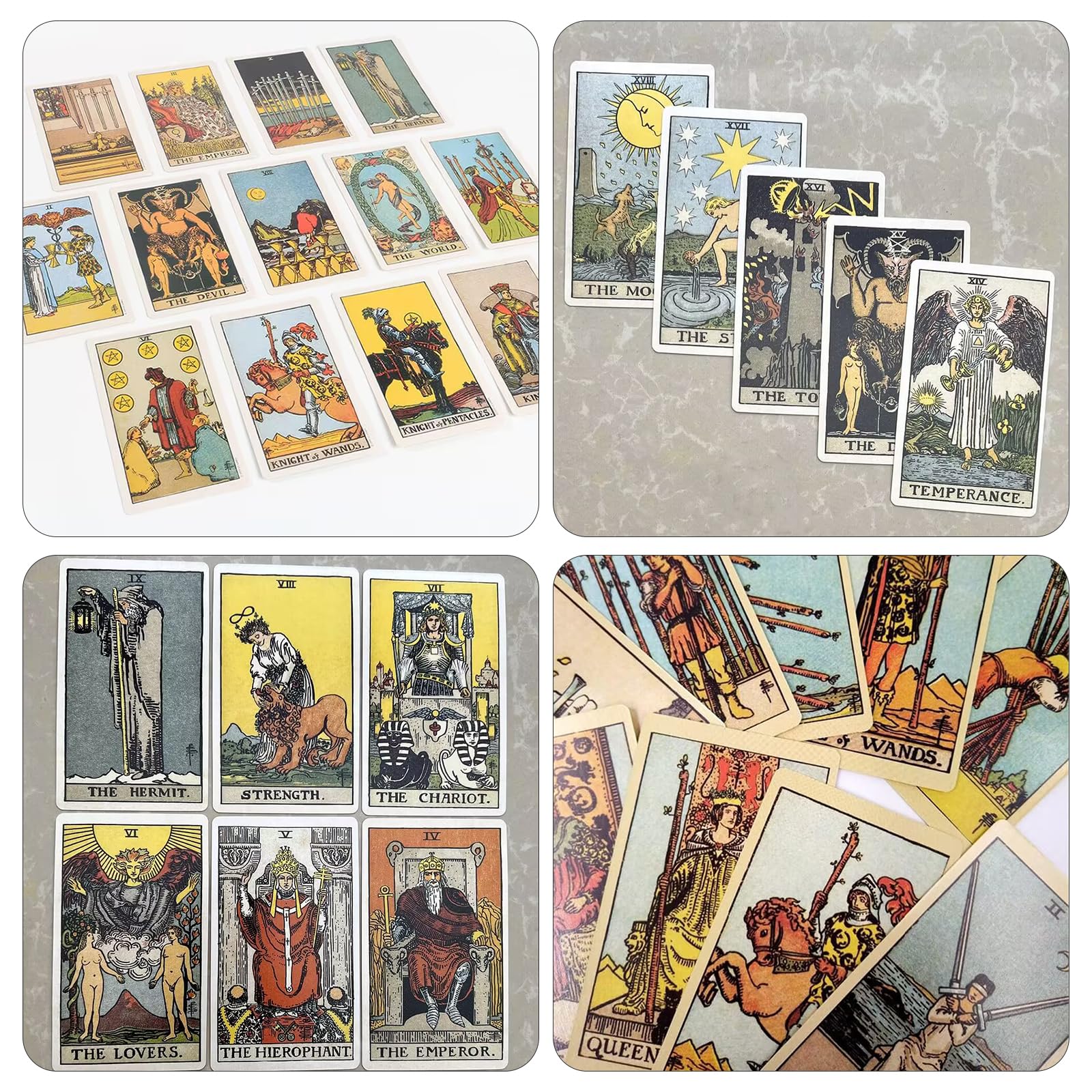 Tarocchi,Tarocchi Adatti Ai Principianti,Tarocchi Italiani,Tarocchi Marsigliesi,Classici,con Guida,Mazzo di Tarocchi,Carte Divinazione Tradizionali Tavolo,per Gioco Festa E Festival,Riunioni di Amici