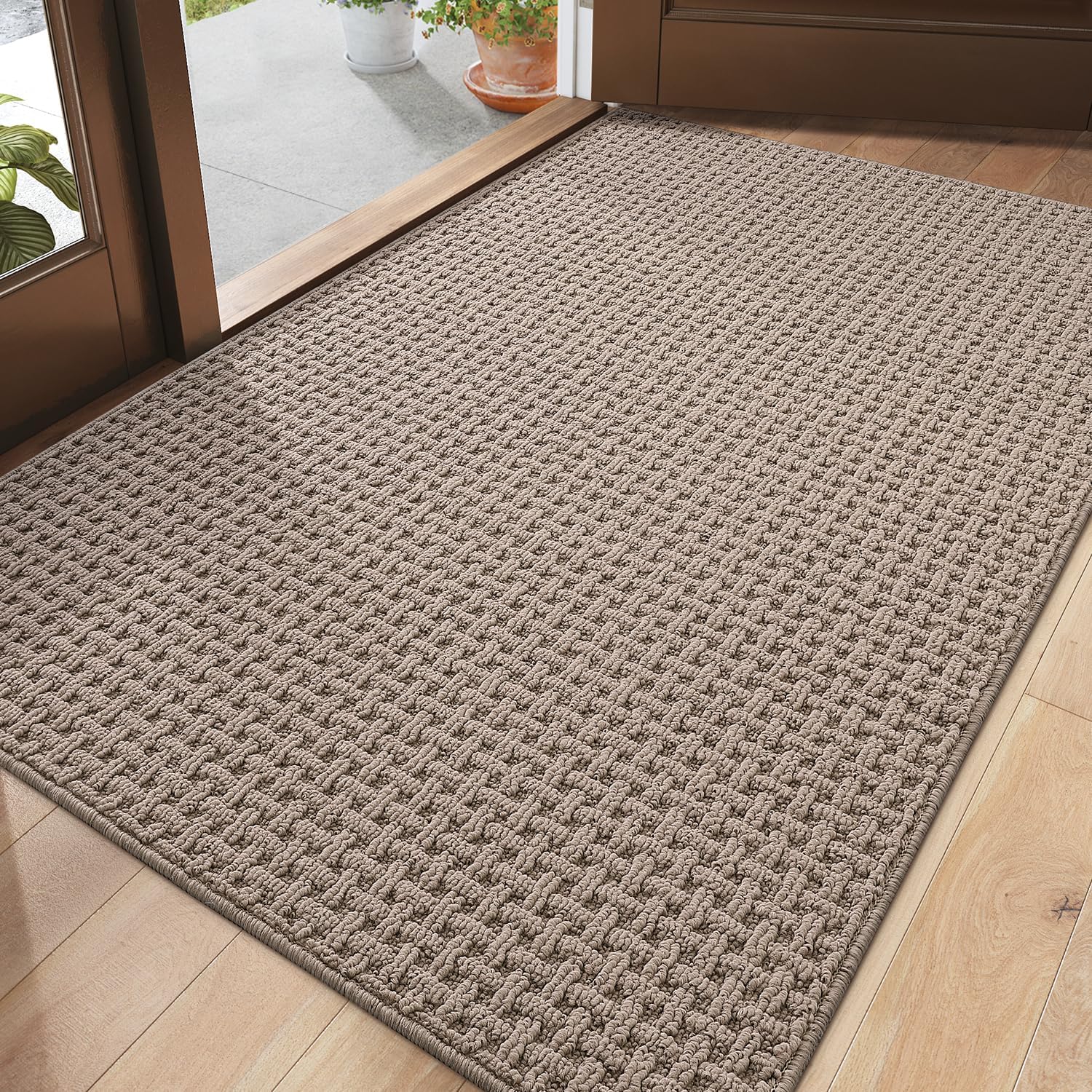 DEXI Dirt Trapper Mat Indoor 92 x 152 cm, NonSlip Doormat, Absorbent