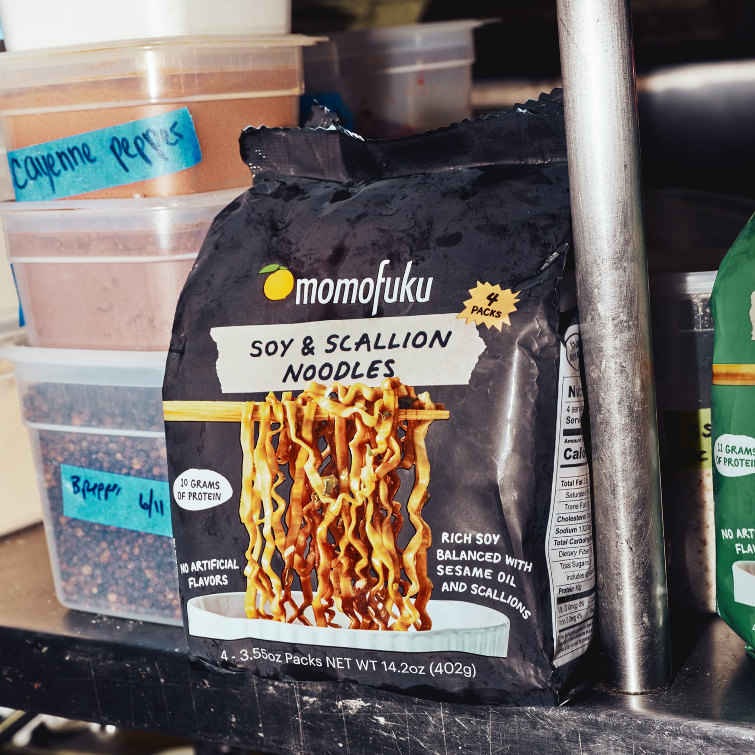 Momofuku Soy and Scallion Ramen Noodles by David Chang 4 Pack of Restaurant Quality Air-Dried Instant Noodles Now — view 8