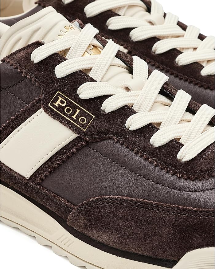 Мужские кроссовки Polo Ralph Lauren Varick Leather-Suede Sneakers — фото 3