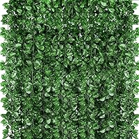 ZYIGYI 360 Feet 48-Pack Fake Ivy Hanging Garland - Lifelike Epipremnum Aureum Vine Leaves for Wall, Bedroom, Garden Decor