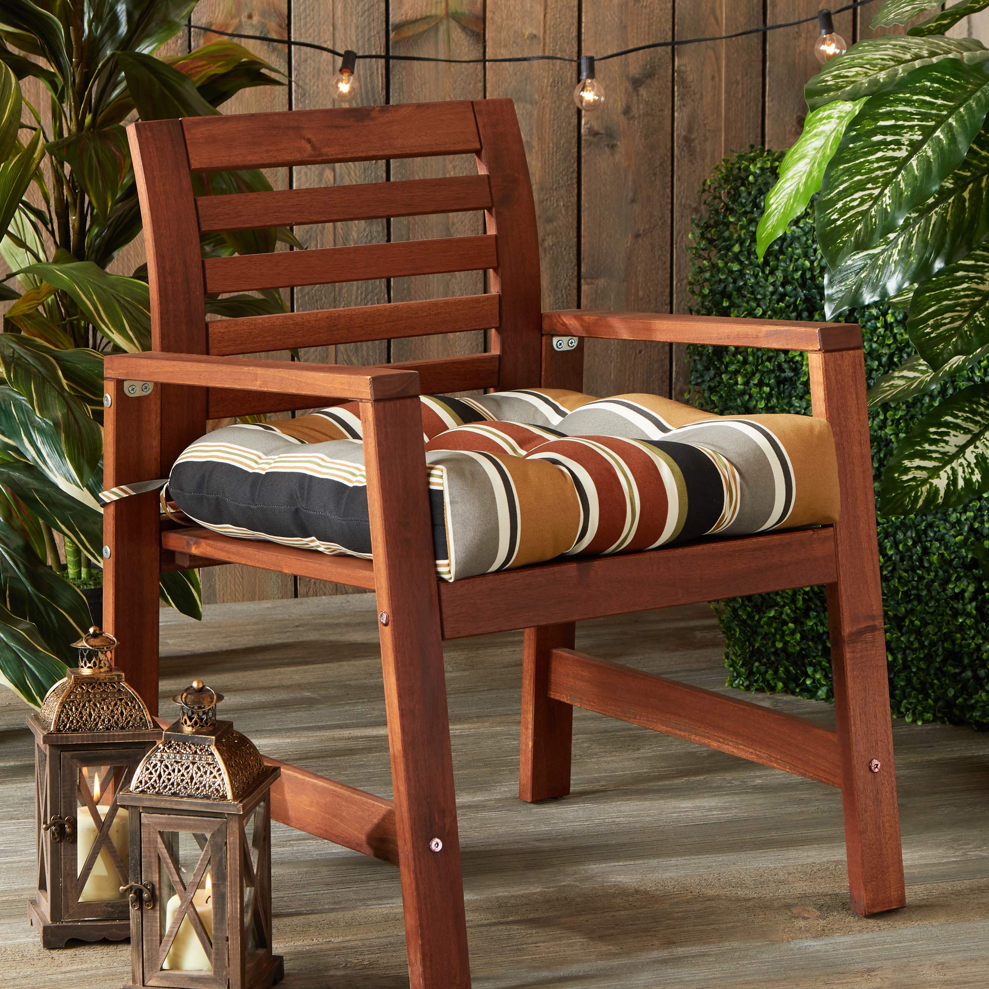 Greendale Set Greendale Home Fashions Square Outdoor Dining Seat Cushion, Set of 1 ...