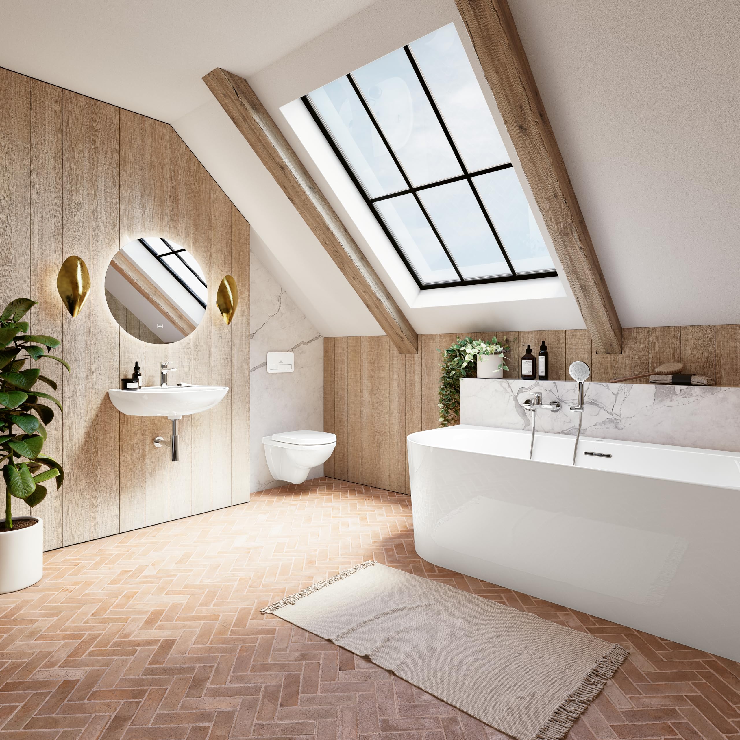 Villeroy & Boch Universal Showers głowica prysznicowa, elegancka słuchawka prysznicowa z 3 rodzajami strumienia i systemem EasyClean, wodooszczędna, z zaworem zwrotnym, uniwersalne przyłącze – Chrom