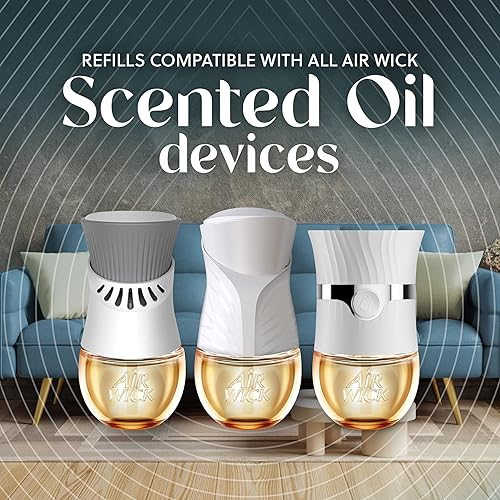 Miniatura 6 de Air Wick Aceite perfumado avanzado enchufable, nieve brillante + menta helada, ambientadores para el hogar de larga duración, ambientador de