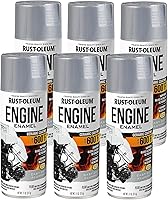 Vista 25 de Rust-Oleum 366428-6PK - Pintura en aerosol de esmalte para motor, 11 onzas, aluminio, (paquete de 6)