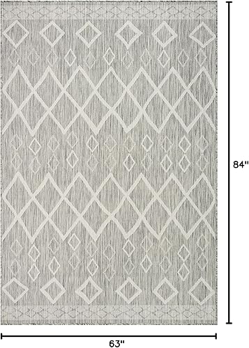 Miniatura 2 de Adiva Rugs - Alfombra para interior y exterior, tapete fácil de limpiar, resistente a la intemperie y las manchas, para comedor, patio, terraza,