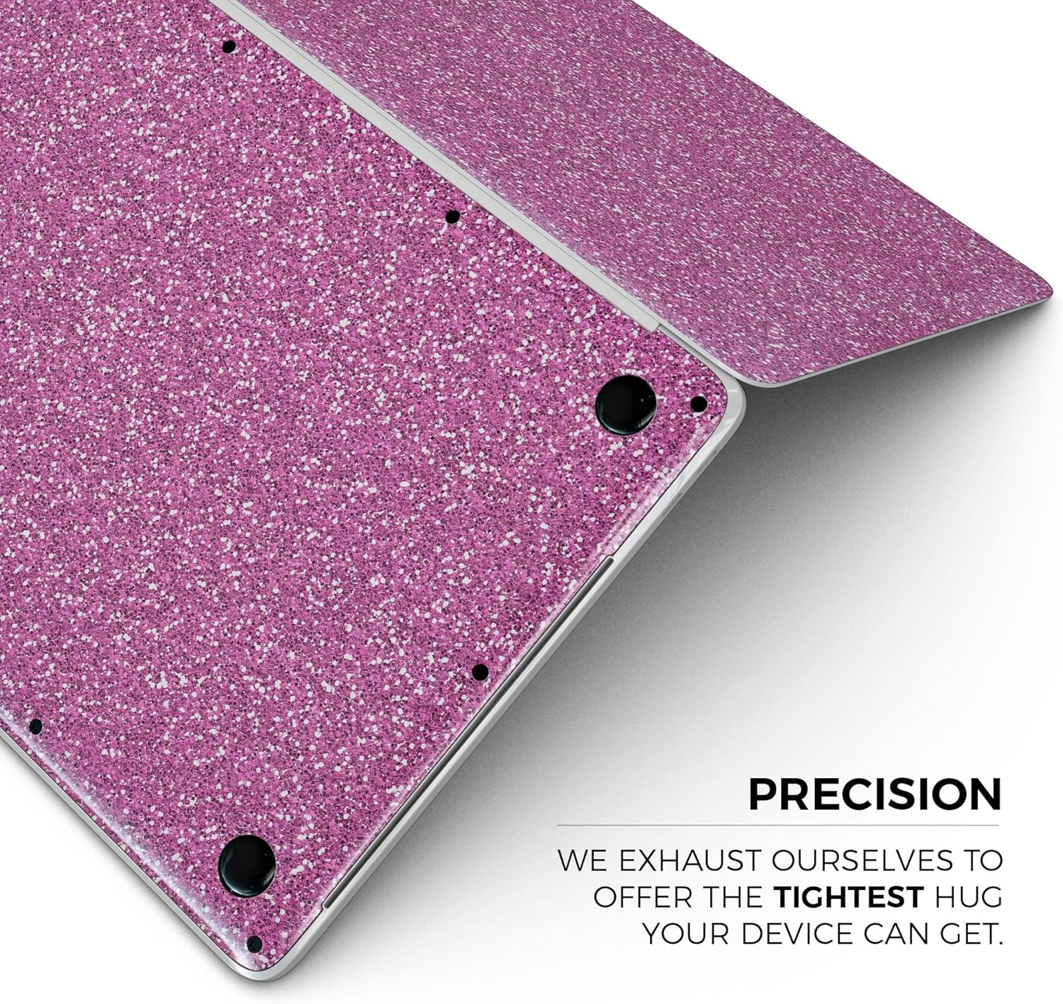 DesignSkinz - Compatible with MacBook Pro 14" M1/M2 (A2442/A2779) - Skin Decal Protective Scratch Resistant Vinyl Wrap - Sparkling Pink Ultra Metallic Glitter