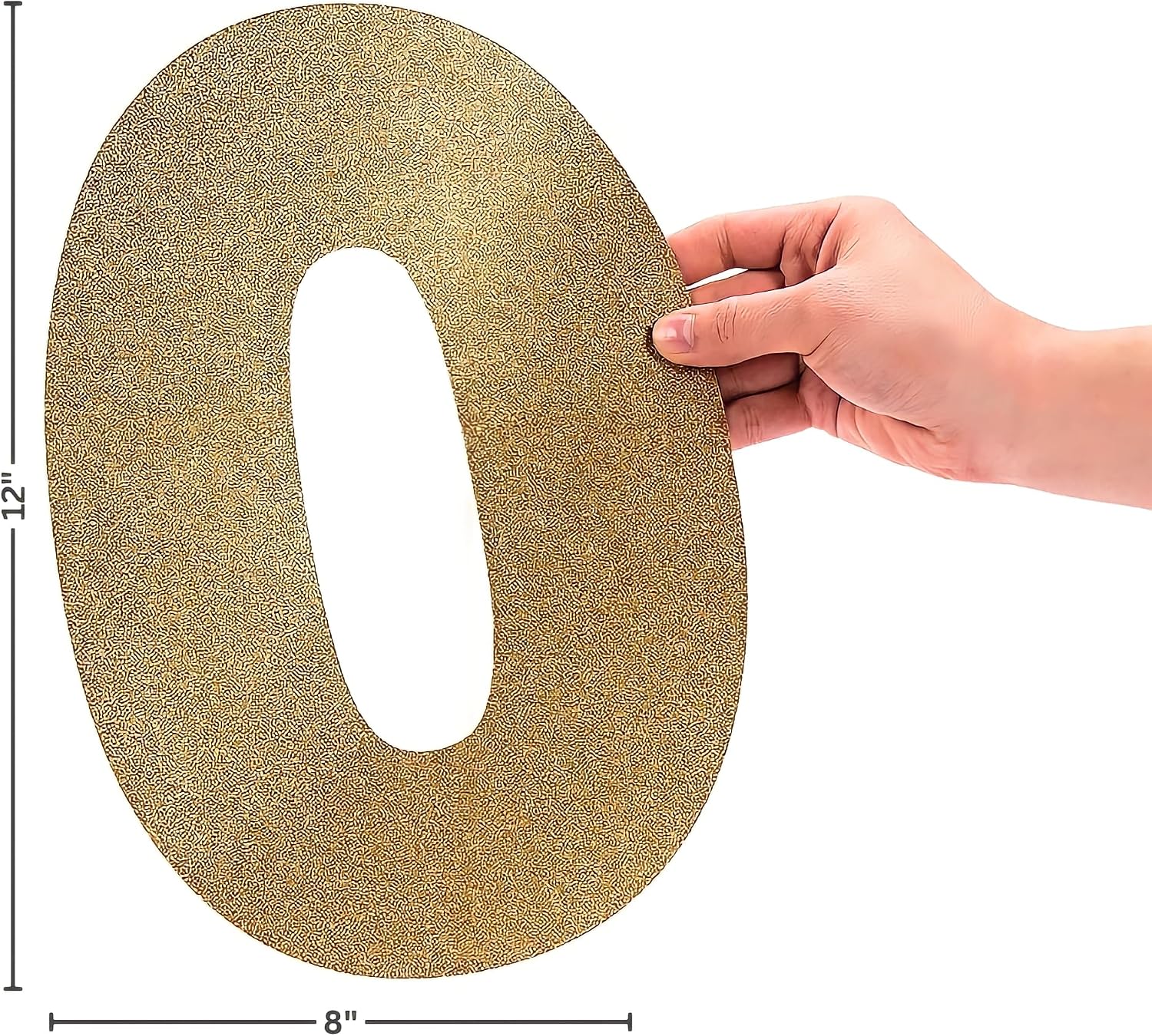 Fun Express Homecoming Gold Glitter Cutouts - Sparkling Party Decorations for School Dances Proms Graduations & Special Celebrations - Eye-Catching Designs to Enhance Event Décor - 10 Pieces