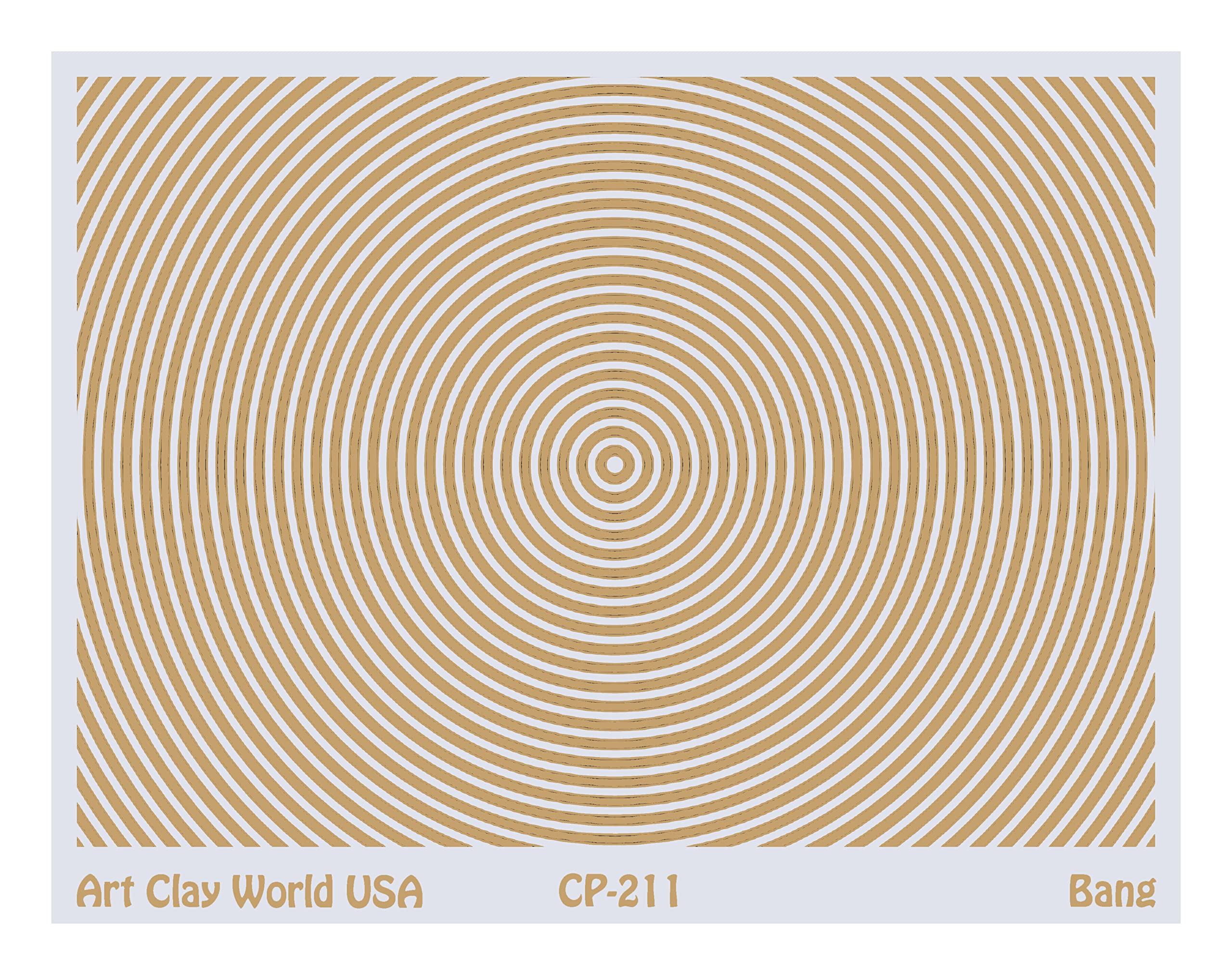Low Relief Texture Plate Bang Design - 1 Pc.