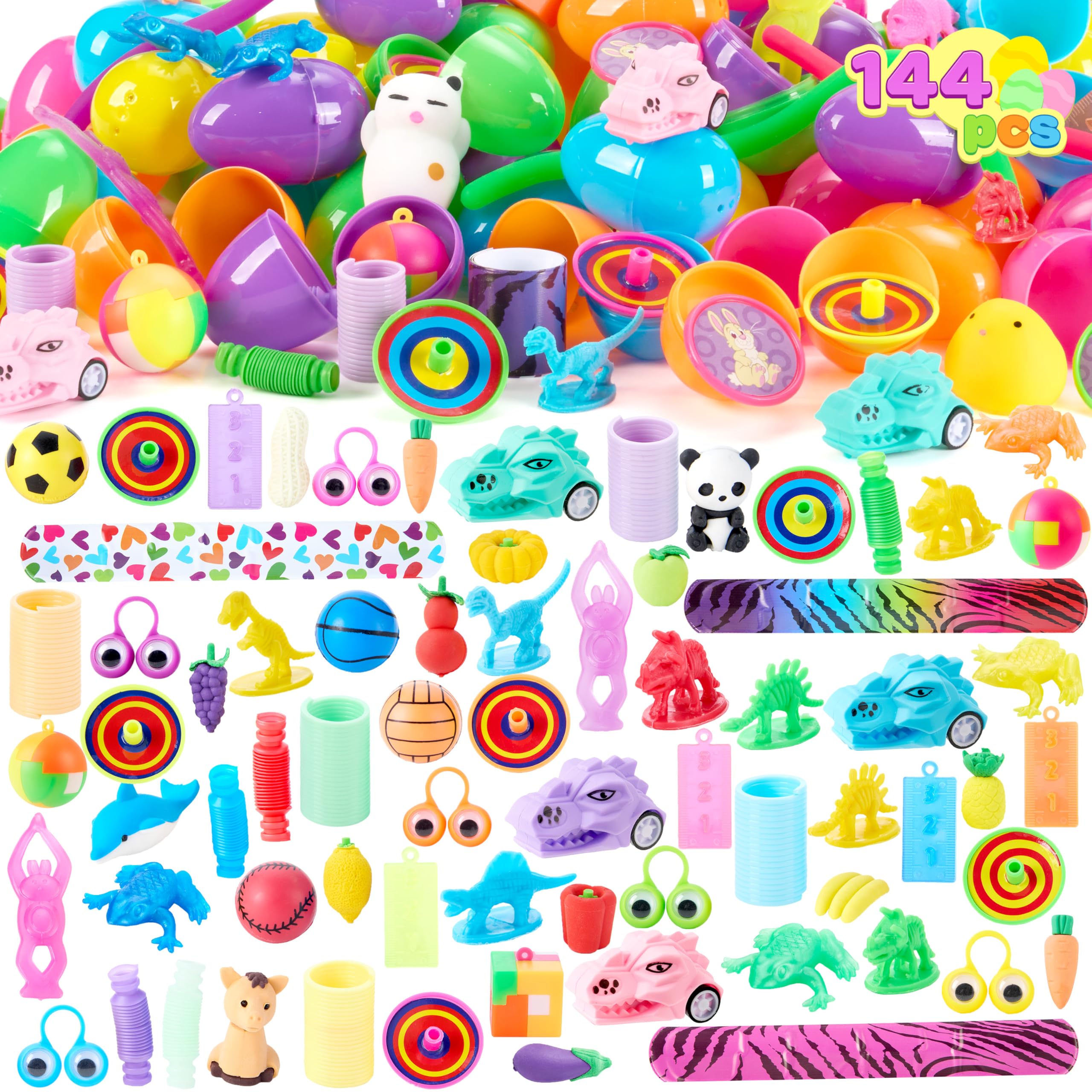 Amazon.com: JOYIN 144 PCS Prefilled Easter Eggs with Assorted Toys
