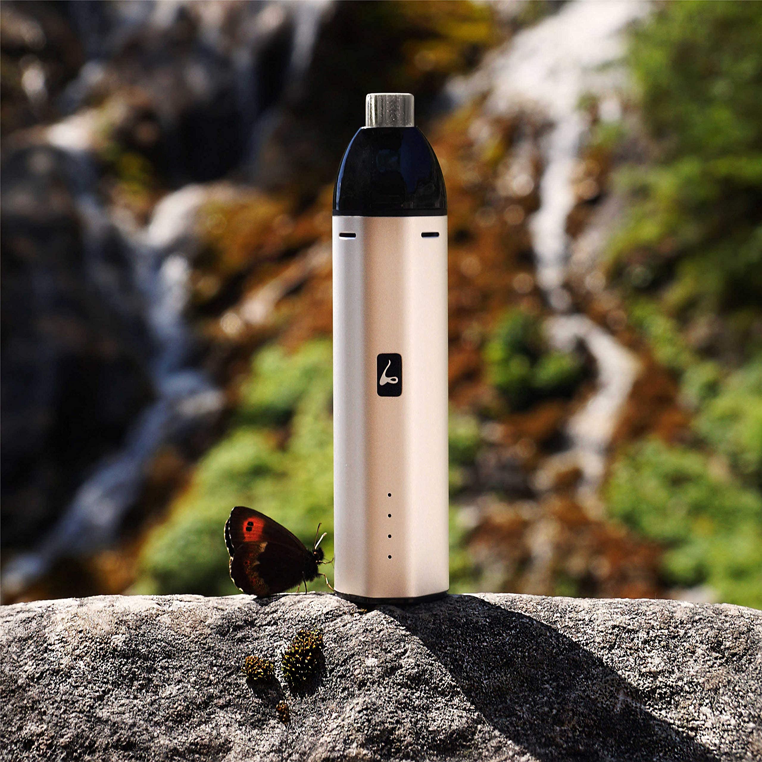 LYTE PATH Vaporizer | Höchste Qualität aus Bayern | Verdampfer für Kräuter | Keramik-Kammer | Einfache Bedienung | mit Glasmundstück | Aluminium Gehäuse | Design LYTE Deutschland | Nikotinfrei