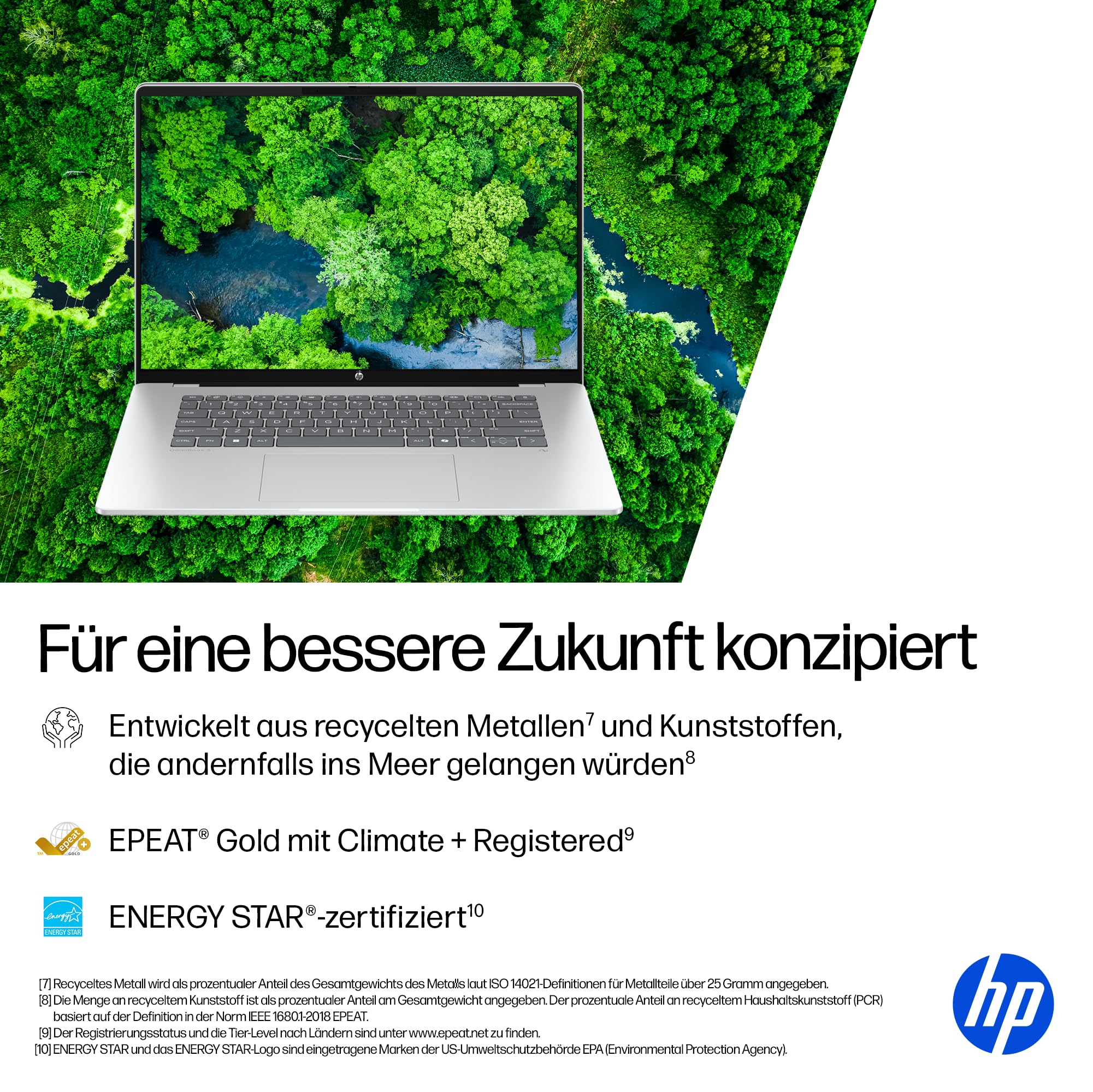 HP OmniBook 5 Next Gen AI Laptop PC, 16 Zoll 2K OLED Touch, Snapdragon X1-26-100 Prozessor (45 NPU-Tops), 16 GB LPDDR5x RAM, 512 GB PCIe SSD, Qualcomm Adreno GPU, Windows 11 Home, QWERTZ, Silber