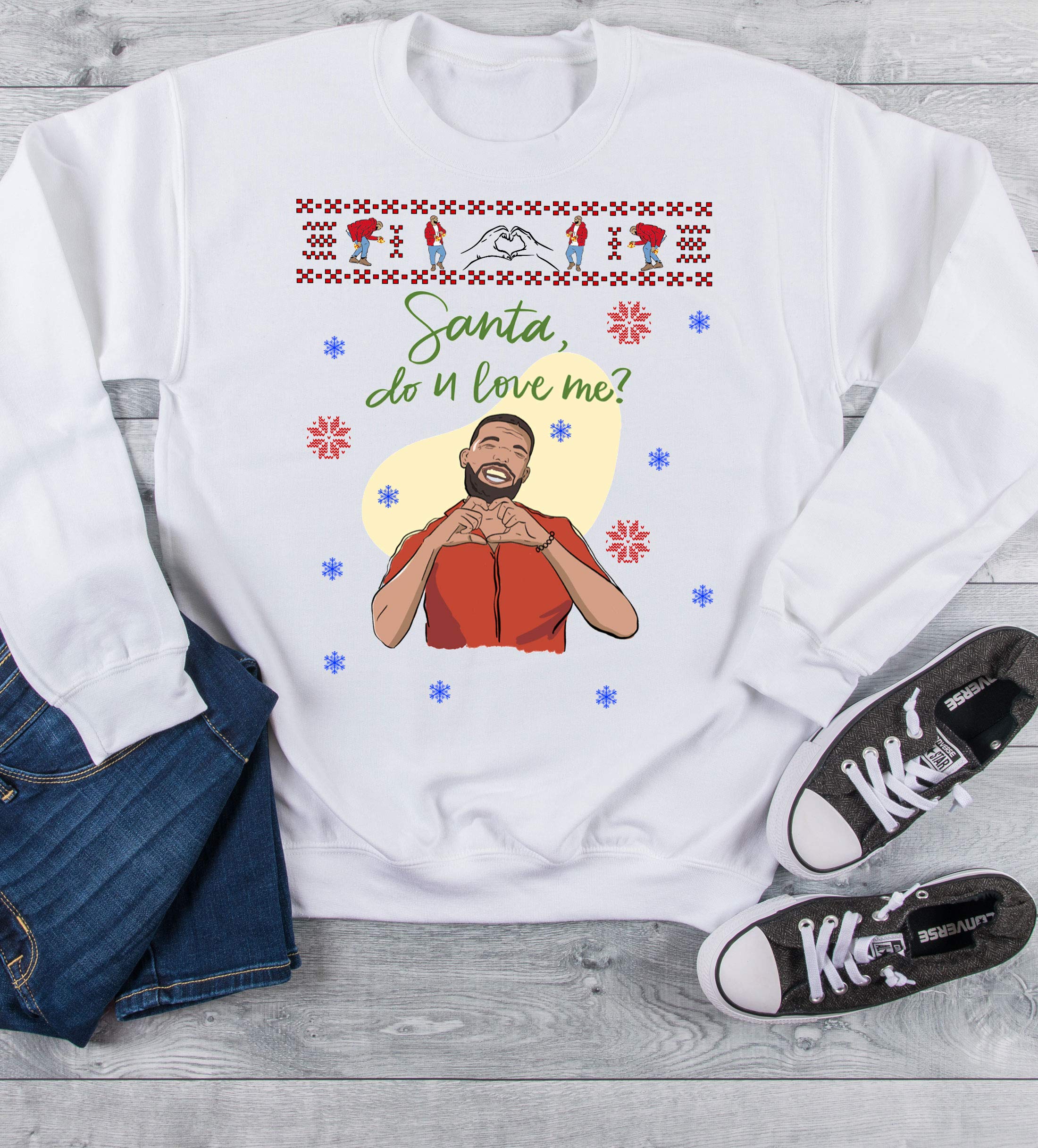 Drake Ugly Christmas sweater style sweatshirt and short sleeve t-Shirt, Drake hotline bling Christmas funny shirt, Unisex shirts