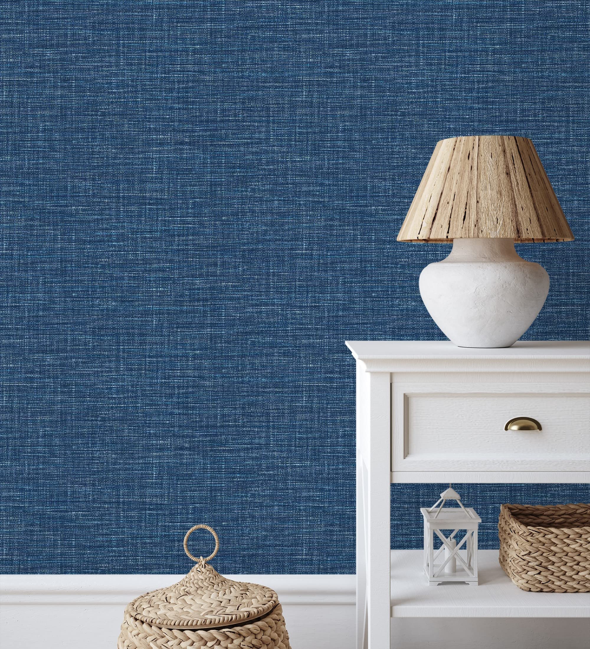 GAULAN 680751 Papier peint vinyle écologique effet texture textile en relief pour mur salon cuisine bain chambre salle à mange tête de lit - Rouleaux de 10 m x 0,53 m