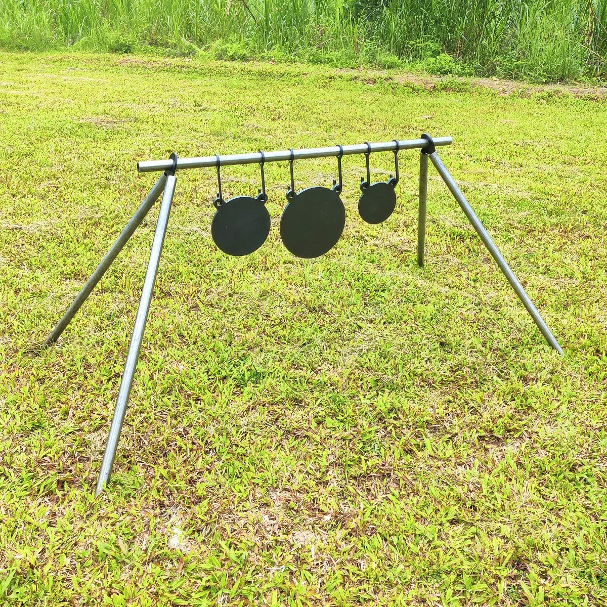 Fullbow ar500 steel target hangers and gong targets combo pack gong