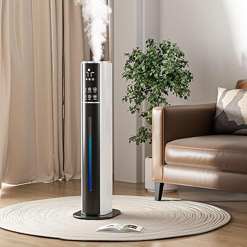 Miniatura 3 de Humidificadores de 7.3L1.9 galones para habitación grande, llenado superior de niebla fría con difusor de aceite esencial, 3 velocidades de niebla,