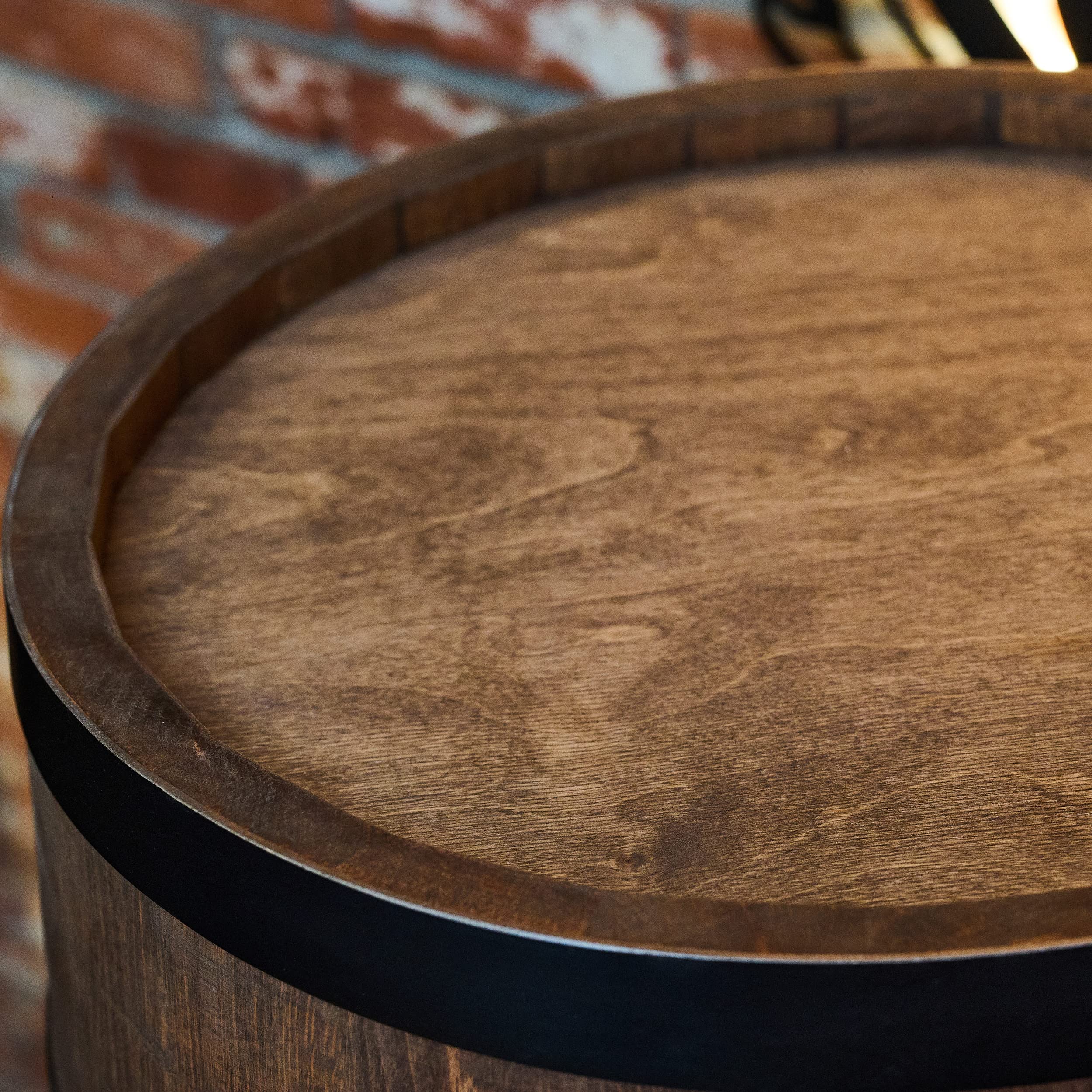 Creative Cooper Casier/Baril à vin avec Porte LED RGB - Armoire à Alcool - Étagère à Bouteilles - Meuble en Bois - 80 cm (wenge)