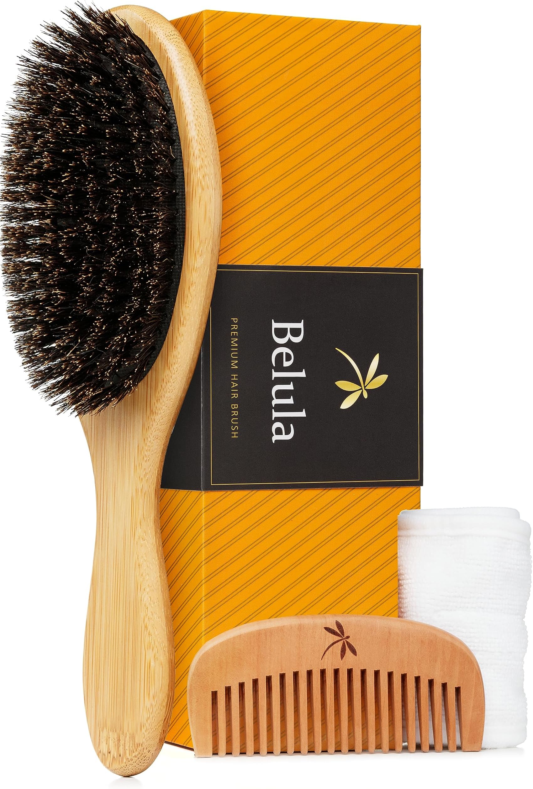 Baby Hair Brush Baby Brush with Soft Goat Bristles, Cradle Cap Brush
