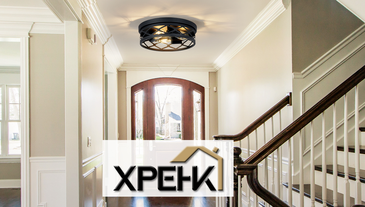 XPEHK 3-Light Farmhouse Flush Mount Ceiling Light,13 inch