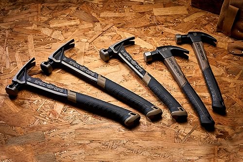 Miniatura 10 de Spec Ops Tools Framing Hammer, 22 oz, Rip Claw, cara lisa, agarre absorbente de golpes, 3% donado a veteranos