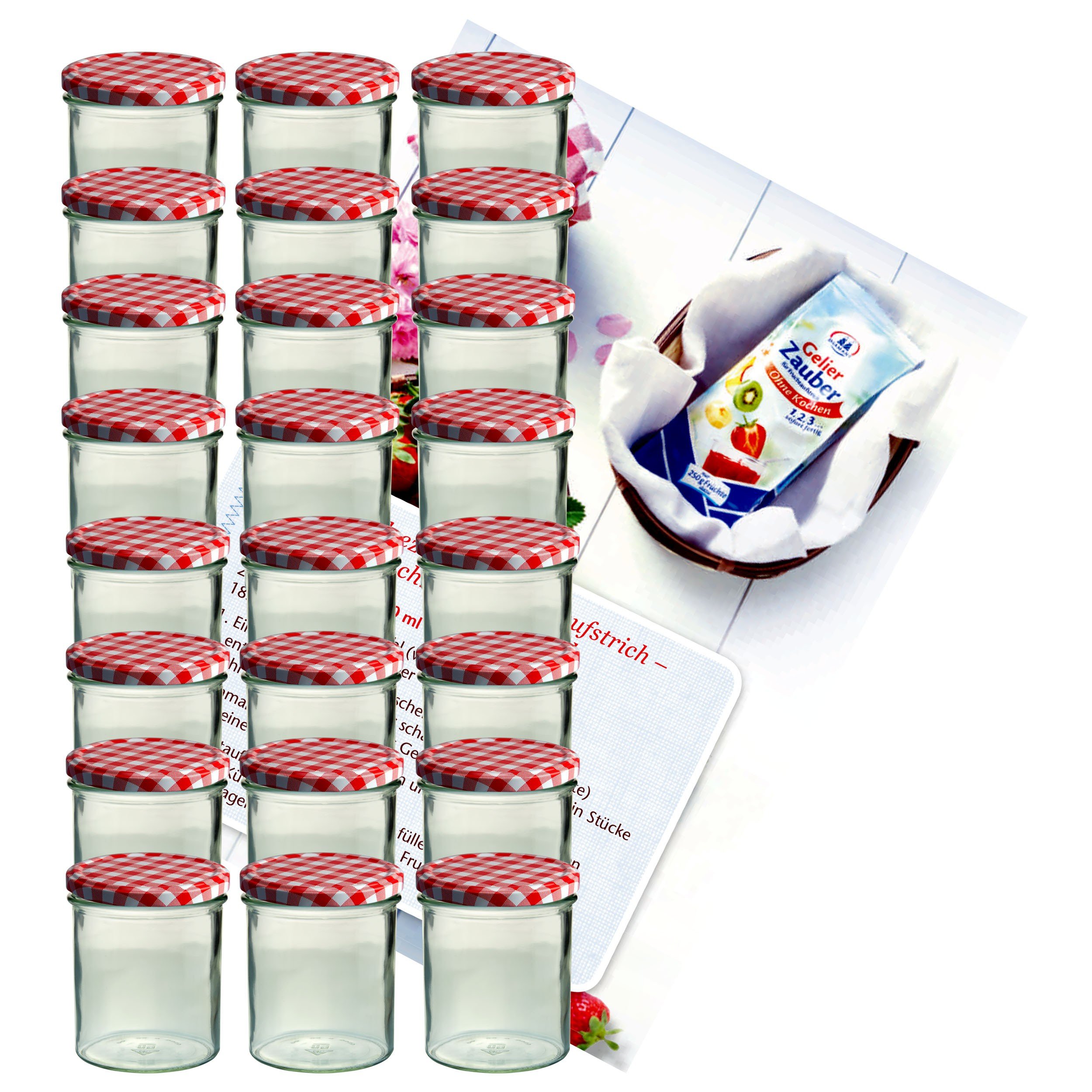 MamboCat Set Van 100 Potten 230 Ml Jampot Inmaakpot Naar 82 Fruit Decor Deksel Incl Diamanten Suiker Gelei Receptenboekje 1085270922