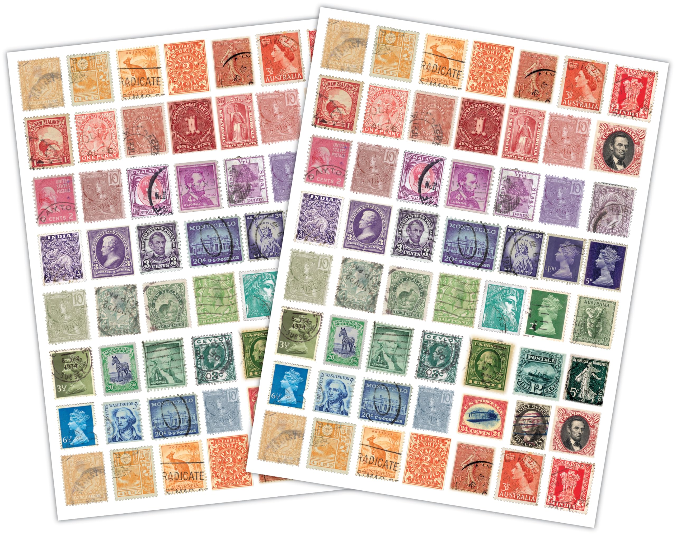 Transferencias para manualidades limpias y sin pegamento en 112 diseños surtidos